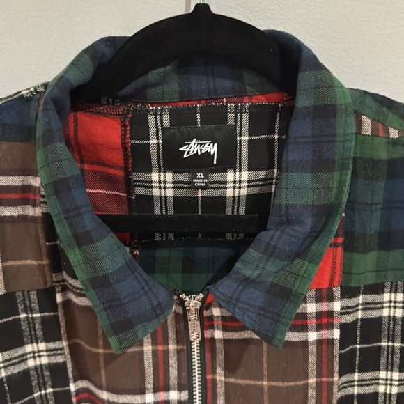 Stussy Patchwork Long sleeve Zip-Up - Picture 2 of 4